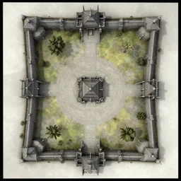 architectural floor plan call of duty minimap, symmetrical outpost, ancient fort