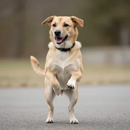 a dog tap dancing,