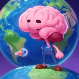 pinky and the brain taking over the world, warner bros, digital art, fantasy art, octane render, ureal engine, high detail, very realistic, by greg rutkowski. by james gurney