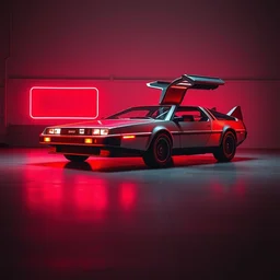 designed by giorgetto giugiaro stylized poser of a single 1 9 6 6 ford gt 4 0 dm bmw m 1 ( ( mclaren f 1 ) ) delorean, thick neon lights, ektachrome photograph, volumetric lighting, f 8 aperture, cinematic eastman 5 3 8 4 film