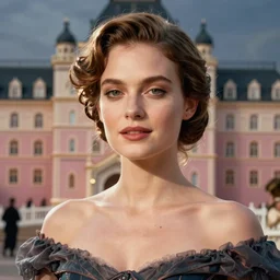 female portrait, from the grand budapest hotel