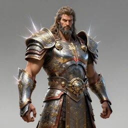zeus god concept, wearing thunder armor, greek ornamented armor, beksinski, ruan jia, weta workshop concept art