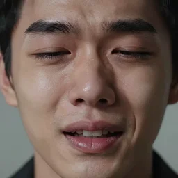 portrait of a face of someone crying uncontrollably, hyper detailed, realistic