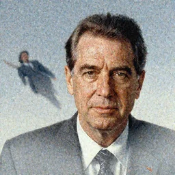 portrait of richard nixon as god flying in the air, by charlotte grimm, natural light, detailed face, canon eos c 3 0 0, ƒ 1. 8, 3 5 mm, 8 k, medium - format print