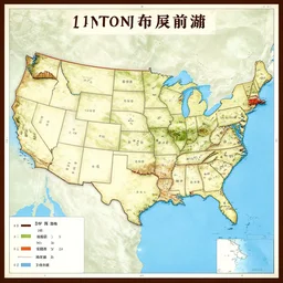 a map of the united states making frontier with frontier with china