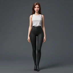 beautiful girl, full body, full body, high detail of the face, 1 / 8 style by andrei riabovitchev