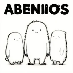 album cover art for cartoon abominations minimalist by akihiko yoshida