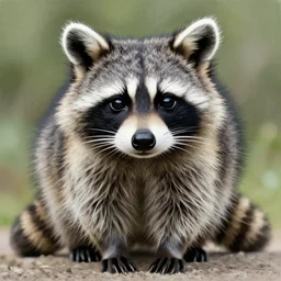 beautiful raccoon, drawing, stunning artwork, highly detailed
