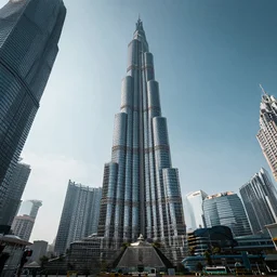 avenue with mega skyscraper, very details, photorealistic, cinematic