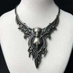 artnouveau alien creepy necklace