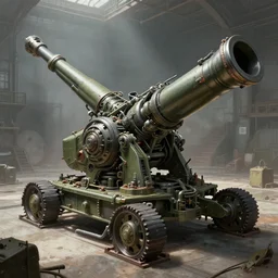 huge complex mechanical cannon being built in the military base, concept art, digital painting, trending on artstation, deviantart, epic composition, extremely detailed, volumetric lighting, masterpiece, octane render