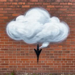 ( ( cloud / smoke ) * ( ( backing ) * brick wall ) ) + ( ( graffiti ) * ( furry fandom ) * ( ( ferret * weasel * stoat ) * ( red + black ) ) )