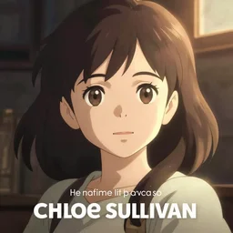 character art of chloe sullivan, headroom, anime, studio ghibli, portrait, unreal engine