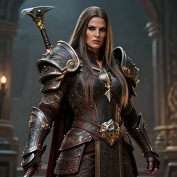 realistic still of jaina proudmoore amazing details 8 k beautiful ultra realistic sharp focus cinematic lightning in the style of artgerm