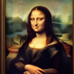 The Mona Lisa visits new york, photgraphy, award winning photograph, stunning detail, Zeiss Lens, portrait