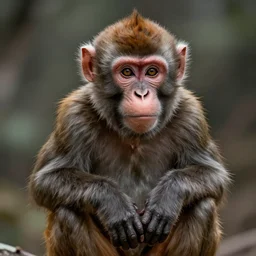 A highly detailed monkey, imax render, 8K resolution, trending on artstation, style of alan lee and john howe