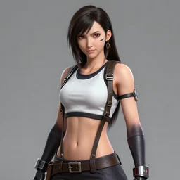 concept art of tifa lockhart with facepaint, trending on artstation