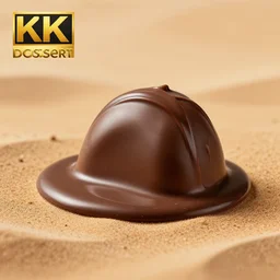 extremely delicious looking photo of desert with melted chocolate, expensive top quality product, most perfect chocolate on the world, small manufacture, unique style, 8 k, product photography, professional studio photography
