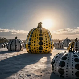 morning sun by yayoi kusama