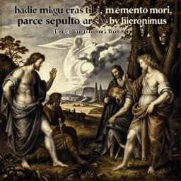 hodie mihi cras tibi, memento mori, parce sepulto, ars by hieronymus bosch