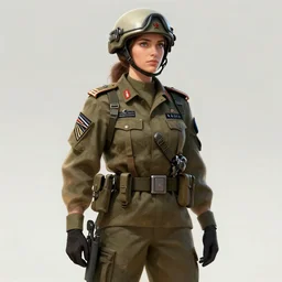 Female Jewish Soldier, concept art, 8K - n 4