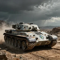 an prototype of scifi tank by renault, artstation