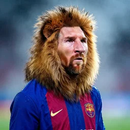 lionel messi by , vibrant, cold, misty and wet, 50mm lens, lineart behance hd, dramatic lighting, global illumination, trending on Artstation, bloom