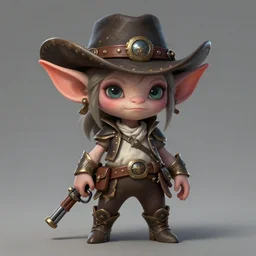 a highly detailed illustration of cute gunslinger goblin girl, art by artgerm and greg rutowski, intricate, elegant, highly detailed, centered, digital painting, artstation, concept art, smooth, sharp focus, league of legends concept art, wlop.