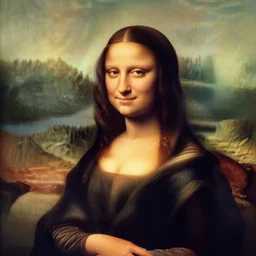 dslr portrait still of a female influencer monalisa lookalike 8 k 8 5 mm f / 1. 4