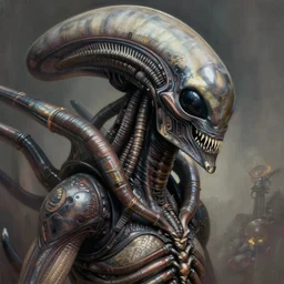attractive xenomorph queen, close - up portrait, intricate, elegant, volumetric lighting, scenery, digital painting, highly detailed, artstation, sharp focus, illustration, concept art, gaston bussiere, ruan jia, steve mccurry