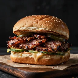 monster that looks like a pulled pork sandwich