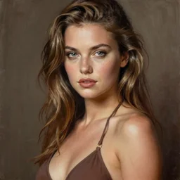 sexy painting of mila kunis, bikini, ultra realistic, sharp details, subsurface scattering, intricate details, warm lighting, beautiful features, highly detailed, photorealistic, octane render, 8 k, unreal engine, art by artgerm and greg rutkowski and alphonse mucha