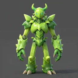 a humanoid plant monster, symmetrical, digital art, sharp focus, trending on art station, anime