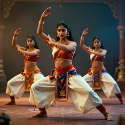 wonder women performing kalaripayattu, cinematic, color graded, volumetric lighting, octane render, ultra realistic