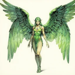 Avan Jogia as an angel elf. Large green wings. Character design by charlie bowater, ross tran, artgerm, and makoto shinkai, detailed, inked, western comic book art, 2021 award winning painting