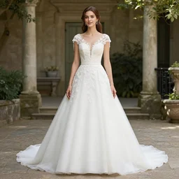 a beautiful white dress good for a wedding