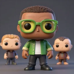 fashion model pixar full body character kanye west wearing avocado glasses animoji action figure funko pop, nendoroid, octane render, cgsociety, ufotable,, disney, pixar, 8 k, hd, dof, volumetric lighting cute, by alex ross