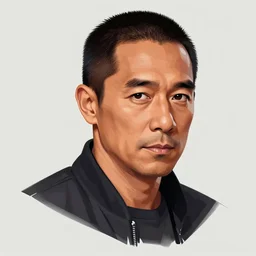 concept art of ken watanabe, vector art, by cristiano siqueira, brush hard, highly detailed, artstation, high quality