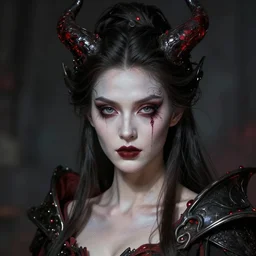 detailed portrait of the nightmare queen, detailed, realistic, concept art, character design, cinematic lighting