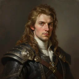 portrait of a male, pretty, beautiful, dnd character art portrait, matte fantasy painting, deviantart artstation, by peter lely and anton van dyck and henry raeburn, cinematic