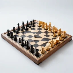photo of a chess board in the shape of a mobius strip, 8k