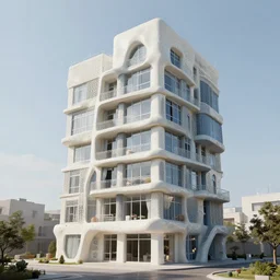 Hausmann building but made of latex
