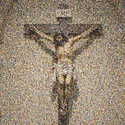 Elmo at the crucifixion of Jesus