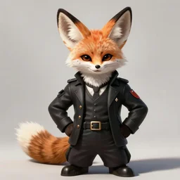 Rafael Albuquerque comic art, fennec fox animal as a Russian spy, black outfit, smirk, fun pose NEW @TangoFennec  Rafael Albuquerque comic art, fennec fox animal as a Russian spy, black outfit, smirk, fun pose
