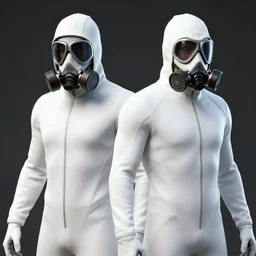 Combine Assassin from Half-Life: Alyx, White bodysuit, White cyclops gas mask