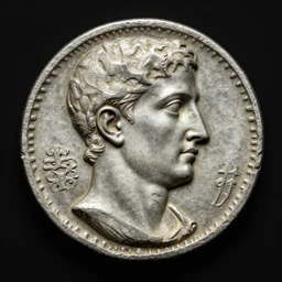 a coin from ancient Rome, ultra realistic, highly detailed, 4k quality photo