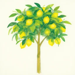 sicilian lemon tree in the style of yuichi yokoyama : : 1 and archigram : : 1 0 0 and peter doig : : 1 0, part by nicolas de stael : : 3, heavy : : 1, rich : : 1, smooth : : 1, jagged : : 1, 4 k : : 1, minimal, line brush : : 1 0, godzilla
