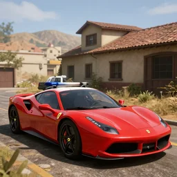 police car ferrari in red dead redemption 2