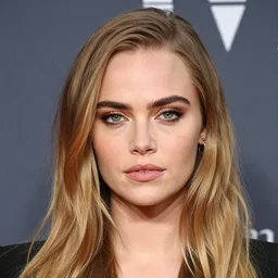 Cara Delevingne with tiny eyebrows