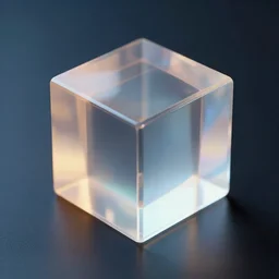 Translucent Cube, stunning render, First-Person view, Cinematic Lighting, Unreal Engine, 8K, hyper detailed